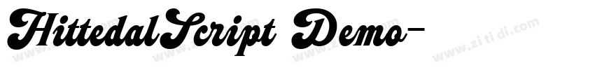 HittedalScript Demo字体转换